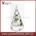 Yumton metal pyramid shape christmas tree with father christmas for home decro